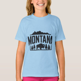De wildernis van Montana Bison T-shirt