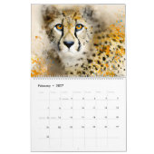 De Wildlife kunstkalender personaliseert het jaar Kalender (Feb 2027)