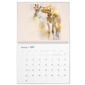 De Wildlife kunstkalender personaliseert het jaar Kalender (Jan 2027)