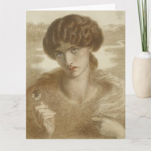 De Wilg van het water door Dante Gabriel Rossetti Kaart (Voorkant)