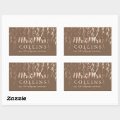 De Wilg van PixDezines/achtergrond Faux Roze Rechthoekige Sticker (Vel)