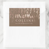 De Wilg van PixDezines/achtergrond Faux Roze Rechthoekige Sticker (Tas)