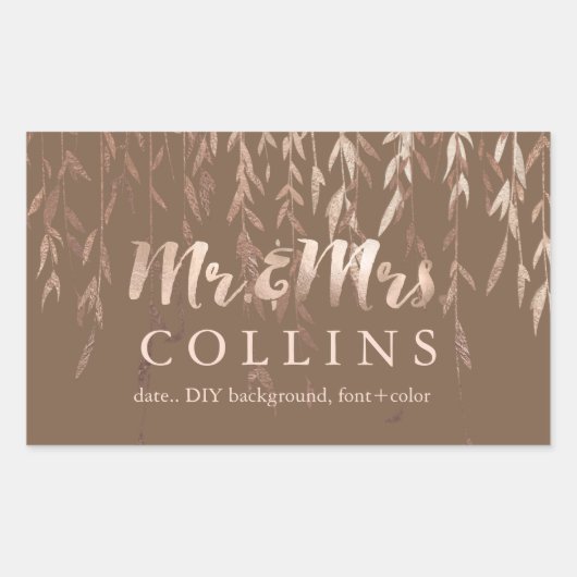 De Wilg van PixDezines/achtergrond Faux Roze Rechthoekige Sticker (Voorkant)