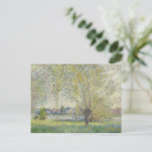 De Wilgen Claude Monet 1880 Briefkaart (Staand voorkant)