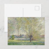 De Wilgen Claude Monet 1880 Briefkaart (Voorkant / Achterkant)