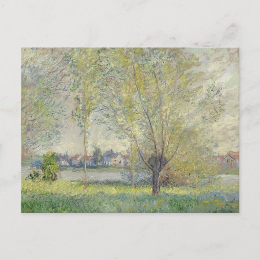 De Wilgen Claude Monet 1880 Briefkaart (Voorkant)