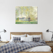De wilgen Claude Monet 1880 Canvas Afdruk (Insitu (Slaapkamer))