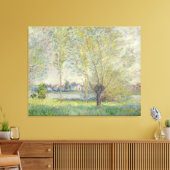 De wilgen Claude Monet 1880 Canvas Afdruk (Insitu (Woonkamer))