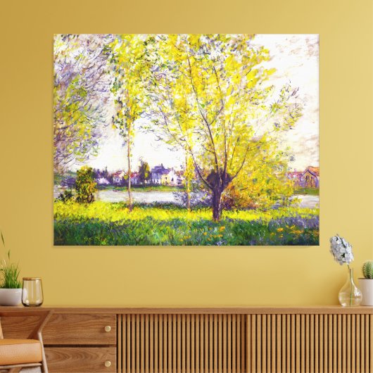 De Wilgen, door Claude Monet Canvas Afdruk (Insitu (Woonkamer))