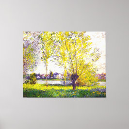 De Wilgen, door Claude Monet Canvas Afdruk