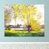 De Wilgen, door Claude Monet Canvas Afdruk (Insitu (Houten vloer))