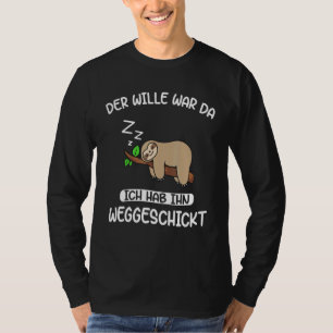 De Wille War Da Sloth luiaard chiller T-shirt