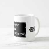 De willekeurige Generator van het Idee (RIG de Geg Koffiemok (Voorkant rechts)