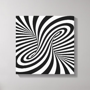 DE WILLEKEURIGE OPTISCHE ILLUSIES VAN HET CANVAS AFDRUK