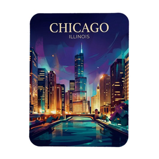 De Willis Tower USA Magneet (Verticaal)