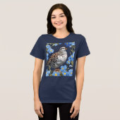 De Willow Ptarmigan en Alaska Vergeet-Me-Nots Tri-Blend Shirt (Voorkant volledig)