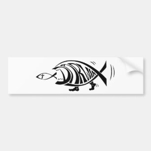 De Win in Darwin zetten (door sethness@deviantart) Bumpersticker