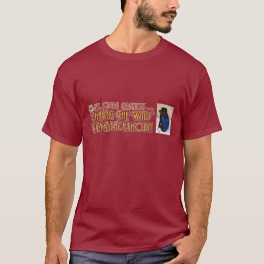 "De wind achtervolgen" met BlackThorn T-shirt (Voorkant)