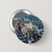 De wind (de Tempest) Ronde Button 5,7 Cm (Voorkant /achterkant)