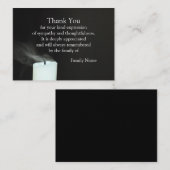 De wind en de kaars die je bedankt notitiekaartje (Voorkant / Achterkant)