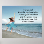 De wind gaat met je haar spelen poster (Voorkant)