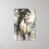 De Wind Muse Canvas Afdruk (Voorkant)