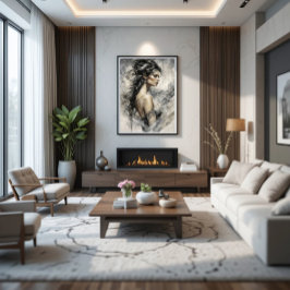 De Wind Muse Canvas Afdruk