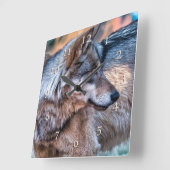 DE WIND SCHREEUWT OM WOLF VIERKANTE KLOK (Hoek)