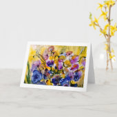 De Wind van de zomer Kaart (Gele Bloem)