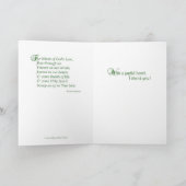 De winden van de Engel van de God danken u Bedankkaart (Binnen)