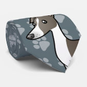 De Windhond van de cartoon/Whippet/Italiaanse Stropdas (Opgerold)