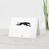 De Windhond van Kerstmis juicht toe Feestdagen Kaart (Achterkant)