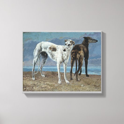De windhonden van de Comte de Choisel Canvas Afdruk (Voorkant)