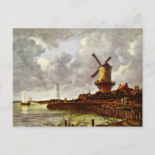 de windmolen bij Wijk bij droesem [1]. Door Jacob  Briefkaart