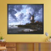 De windmolen bij Wijk bij Duurstede Canvas Afdruk (Insitu (Woonkamer))