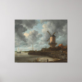 De windmolen bij Wijk bij Duurstede, Jacob Isaacks Canvas Afdruk