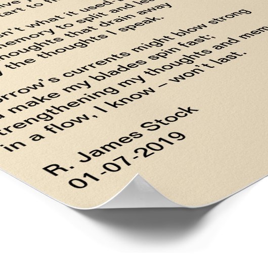 De Windmolen van Mijn Poster van het Mind (Hoek)