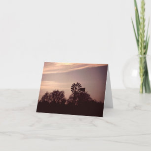 De Windmolen van Texas Notecard #2 Kaart