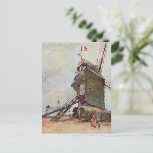 De windmolen - Vincent Van Gogh Briefkaart (Staand voorkant)