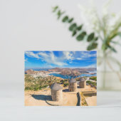 De windmolens van Chora op het eiland Patmos, Grie Briefkaart (Staand voorkant)