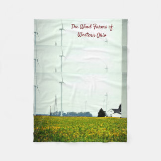 De windmolens van de Westerne ohio Fleece Blanket Deken