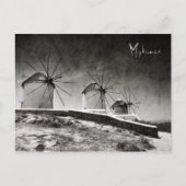 De windmolens van Mykonos 2 - Briefkaart (Voorkant)