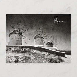 De windmolens van Mykonos 2 - Briefkaart