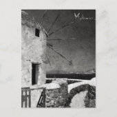 De windmolens van Mykonos 3 - Briefkaart (Voorkant)