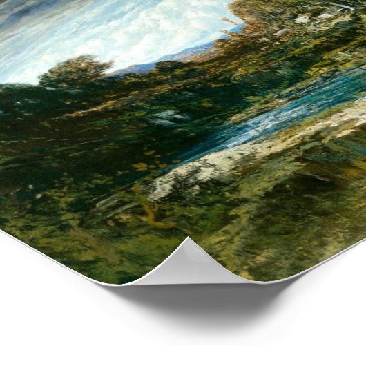 De windmolenstaart (Courbet 1865) Poster (Hoek)