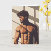 De Window Gay Groetkaart Kaart (Gele Bloem)