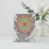 De Windows Post Card van december Briefkaart (Staand voorkant)