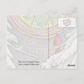 De Windows Post Card van december Briefkaart (Achterkant)