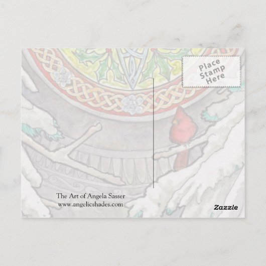 De Windows Post Card van december Briefkaart (Achterkant)