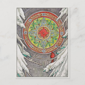 De Windows Post Card van december Briefkaart